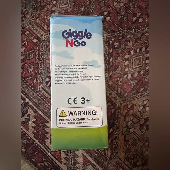 BRAND NEW in Box: “Giggle N Go Inflatable Giant Bowling Game," - Picture 4 of 8